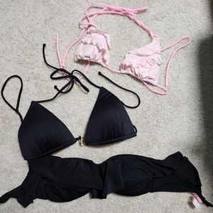 Victoria Secret Bikini tops x3 size medium EXCELLENT CONDITION